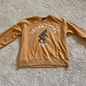 Yellowstone National Park Yellow Crew Neck